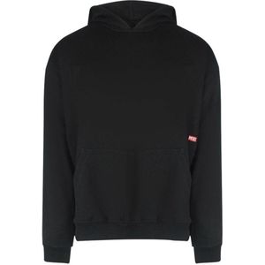 Diesel Heren Graphic Back Print Hoodie (Zwart)