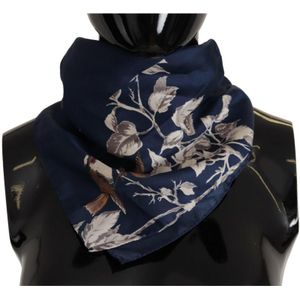 Floral zijden zakdoek sjaal