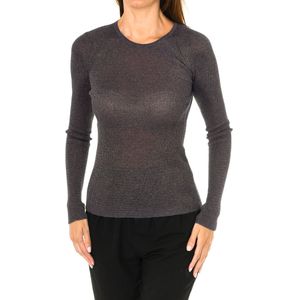 Armani Jeans - Gebreide Sweater - Grijs - Viscose - Ronde Hals