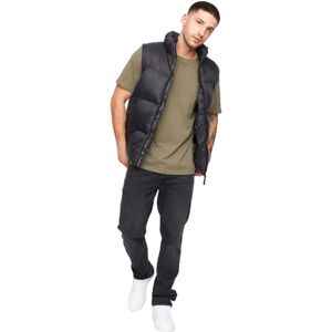 Crosshatch Heren Demerley Contrast Paneel Gilet (Blauw/Zwart)