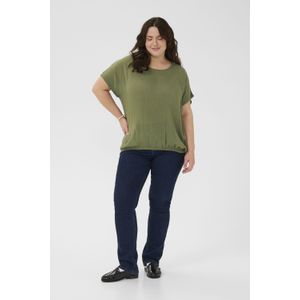 Blouse met korte mouwen KCami Blouse met korte mouwen Loose fit green