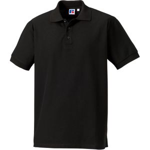 Russell Heren Ultimate Klassiek Katoenen Poloshirt (Zwart)