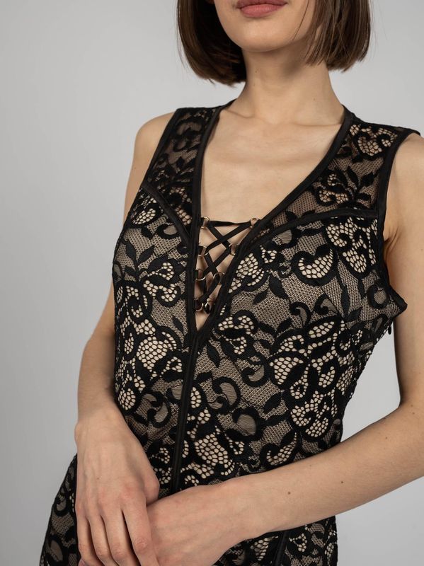 Guess - Daytime Dress - Zwart - Dames - Leer