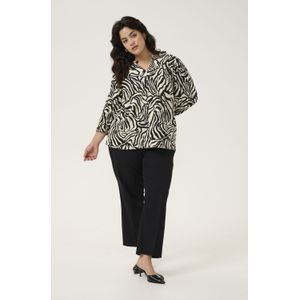 Blouse met lange mouwen Regular fit Black/Turtledove Print black white