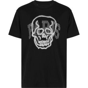 Givenchy Gothic Paris verfraaid oversized zwart T-shirt