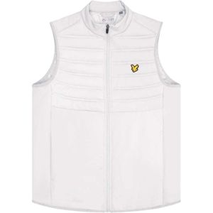 Lyle & Scott Heren Hybride Dubbele Baffle Sportgilet (Wit)
