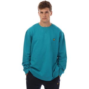 Lyle & Scott Heren Sweatshirt met ronde hals (Blauw)