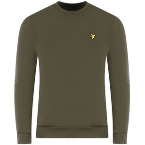 Lyle & Scott Ripstop Panel Green Sweater - Maat M