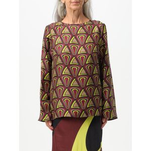 Geometrisch Patroon Zijde Blouse