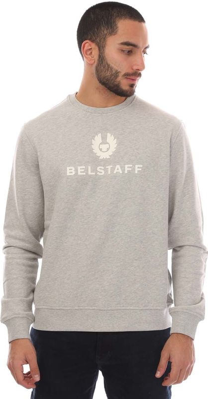 Belstaff - Signature Crewneck - Sweatshirt - Old Silver - Katoen