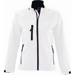 SOLS Dames/dames Roxy Soft Shell Jacket (ademend, winddicht en waterbestendig) (Wit)