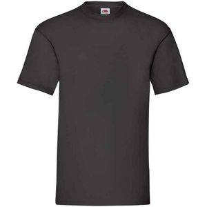 Fruit of the Loom Heren Valueweight T-Shirt (Zwart)