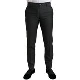 Dolce & Gabbana - Donkergrijze Skinny Pantalon - Heren