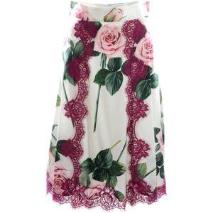 Dolce & Gabbana Women Flowers Skirt