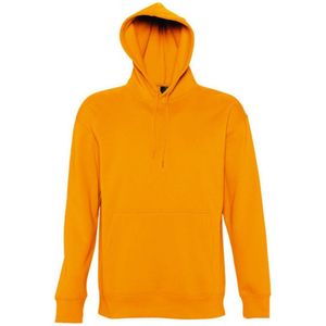 SOLS Slam Unisex Hooded Sweatshirt / Hoodie (Oranje) - Maat XL