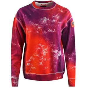 Parajumpers Augusta Carrot Snow Print Purple Sweatshirt - Maat S