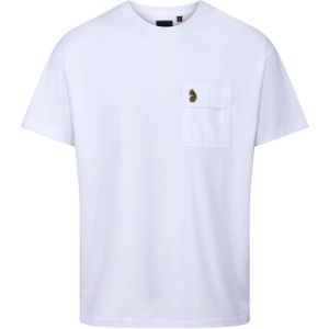 Luke 1977 Heren Swindon City T-Shirt (Wit, Rood)