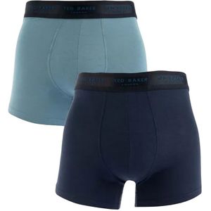 Ted Baker Heren Modal Boxershorts (Set van 2) (Blauwe Marine)