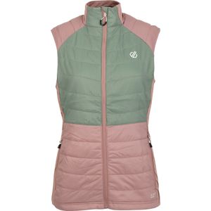 Dare 2B Dames/Dames Culmination Wollen Gewatteerd Gilet (Dusky Rose/Lilypad Green)