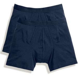 Fruit Of The Loom Heren Klassieke Boxershorts (2 Stuks) (Donker Marine) - Maat S