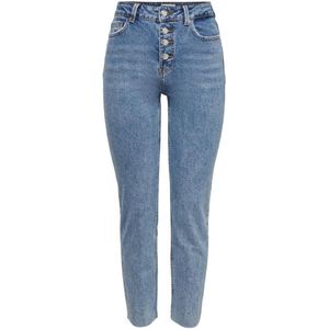 ONLY High Waist Straight Fit Jeans ONLEMILY Light Denim - Maat 30/32