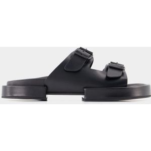 Blok Henri sandalen - Ann Demeulemeester - Leer - Zwart