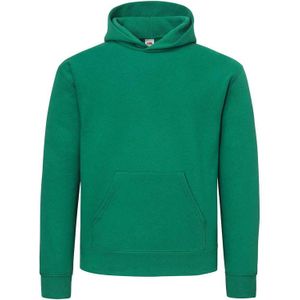 Fruit of the Loom katoenen herenhoodie (College Groen)