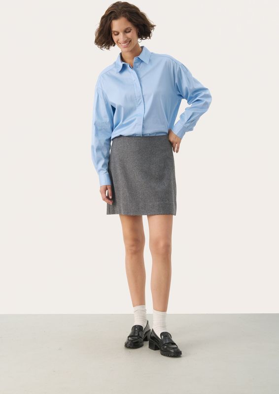 Rok Feminine Gray Flannel Melange grey