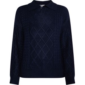 Dreimaster Gebreide trui Dames marine