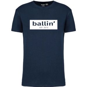 Ballin Est. 2013 Tee SS Cut Out Logo Shirt Blauw - Maat 2XL
