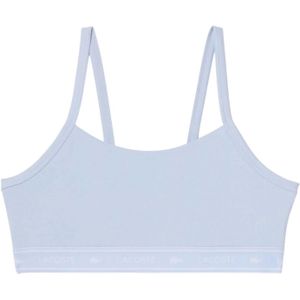 Lacoste Dames/Dames Logo Katoenen Stretch Bralette (Blauw)