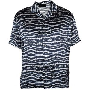 Philipp Plein - Tie Dye SS - Overhemd - Zwart - 100% Zijde