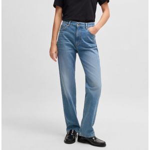 Dames Boss Ada High-Waisted Jeans in Blauw