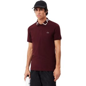 Lacoste Heren Piqué Slim Poloshirt (Kastanjebruin Rood)