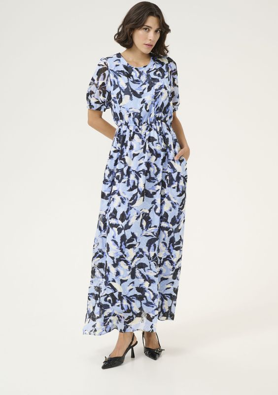 Jerseyjurken - Ronde Hals - Zwart - Elastisch - Normale Pasvorm