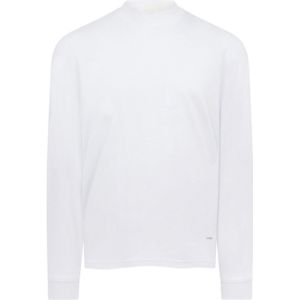 Lyle & Scott Heren Interlock Oversized Lange Mouwen T-Shirt (Wit)