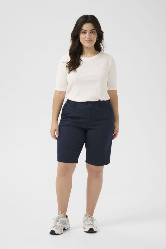 Kaffe Curve, Dames, Korte broeken, Blauw, Maat: XL