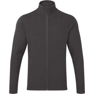 Premier Heren Recyclight Microfleece Full Zip Jas (Donkergrijs)