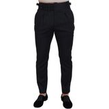 Dolce & Gabbana - Chino Broeken - Zwart - Wol