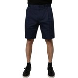 Dolce & Gabbana - Korte Broeken - Donkerblauw - Mid Waist - 97% Katoen