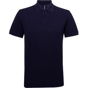 Asquith & Fox Heren Poloshirt met korte mouwen Prestatiemengsel (Marine)