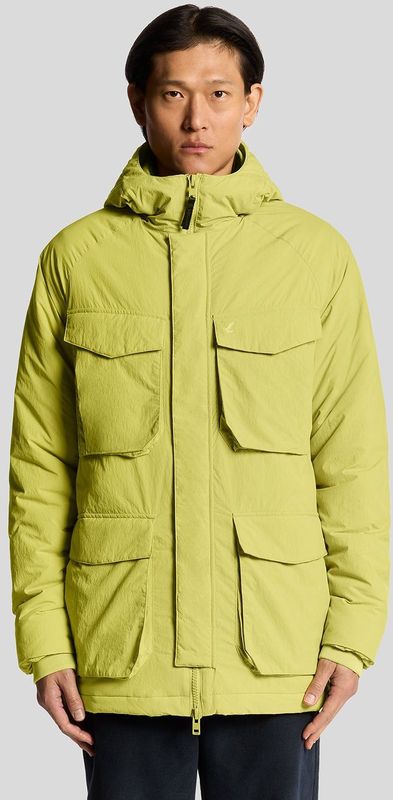 Lyle & Scott Militair Geïnspireerde Geïsoleerde Parka - Geel