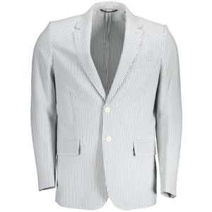 Gestreepte Katoenen Blazer