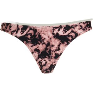 BEACHWAVE Tie-dye Bikinibroekje Zwart/roze - Maat L