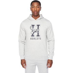 Henleys Heren Belton Hoodie (Grijze Mergel)