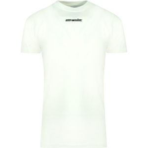 Gebroken wit roze Marker-logo wit T-shirt