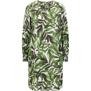 Boss Dames/Dames C_Decalma Tuniek met bladprint (Groen)