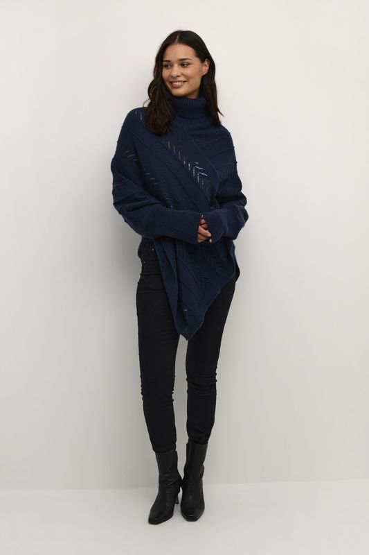 Cream - Cape - Navy - Holiday - Knitwear