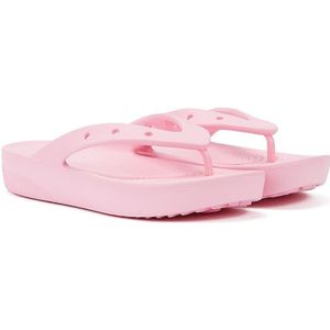 Women's Crocs Classic Platform Flip Flops in Pink