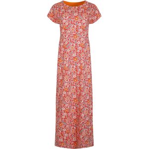 Weird Fish Dames/Dames Mirren Maxi Dress Met Overall Print (Tango rood)